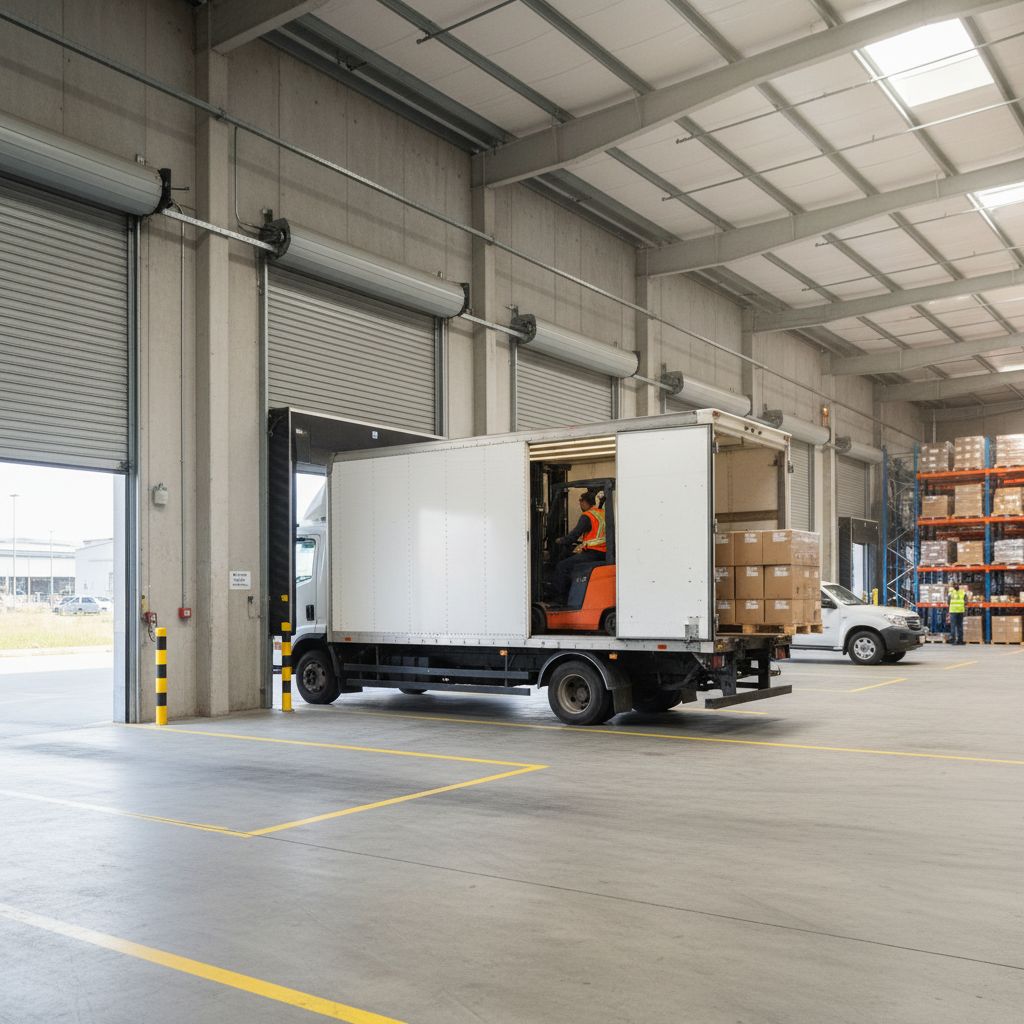 Camión de carga mediana